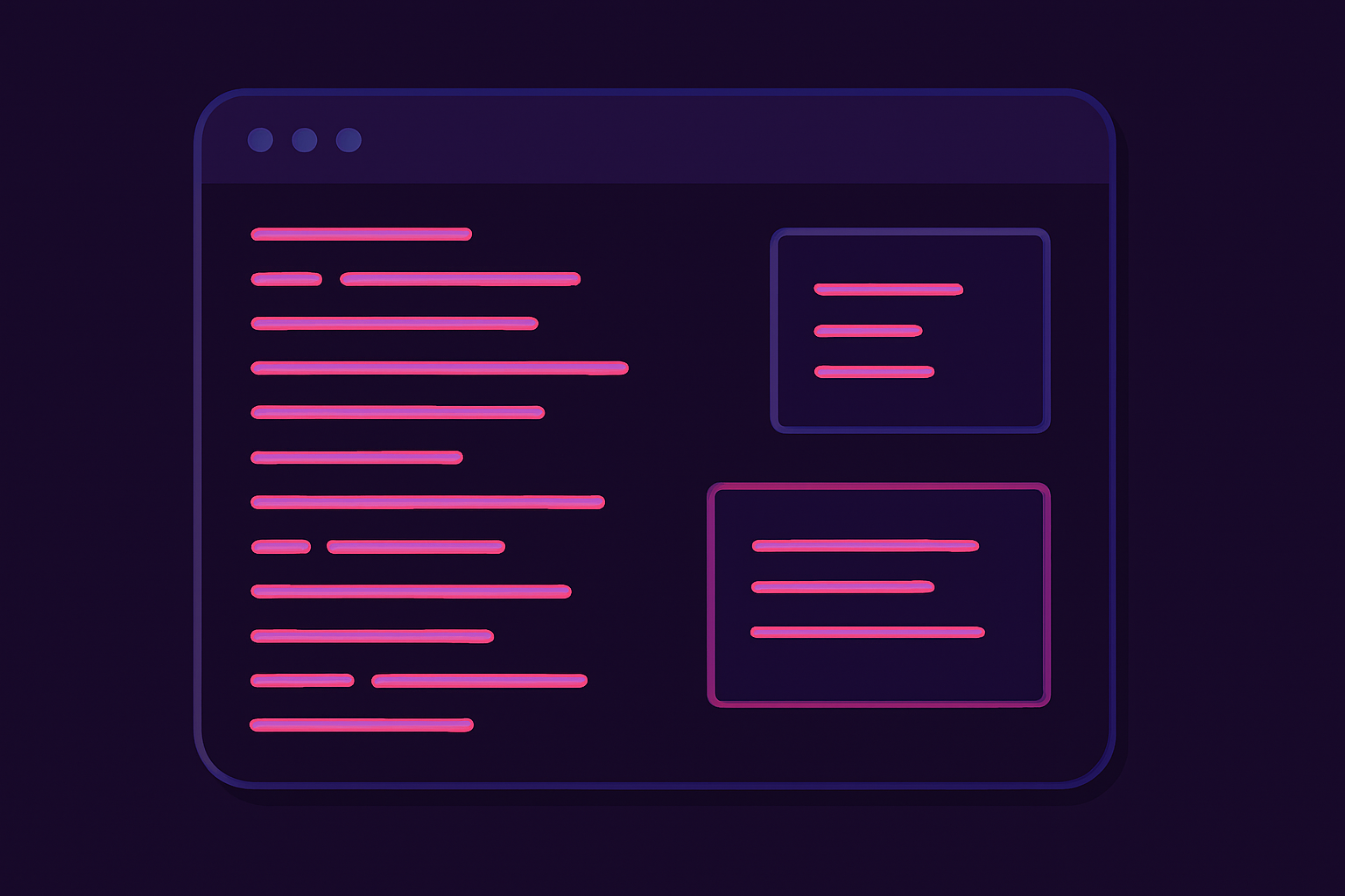 Ilustracja interfejsu z kodem programistycznym